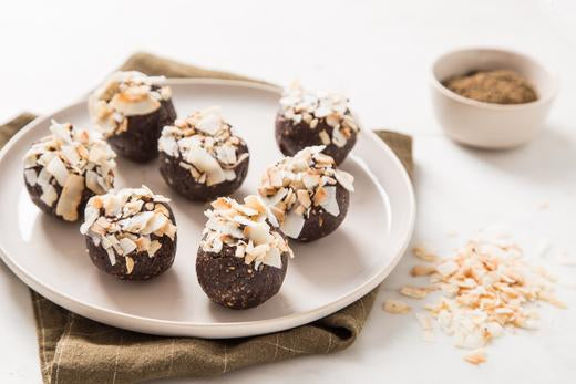 Cricket Powered Cacao and Coconut Protein Bites