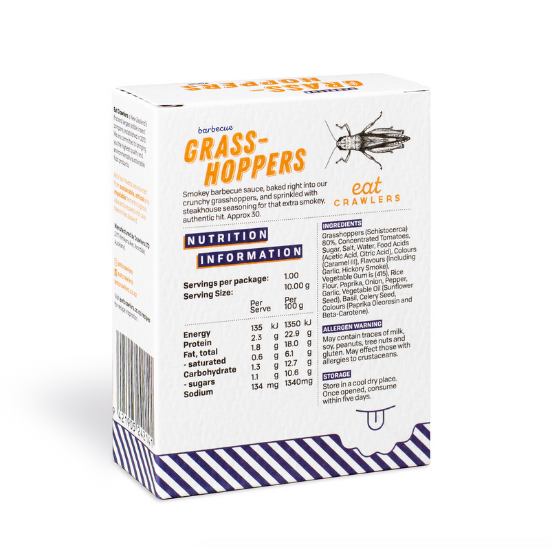 Barbecue Grasshoppers 10g